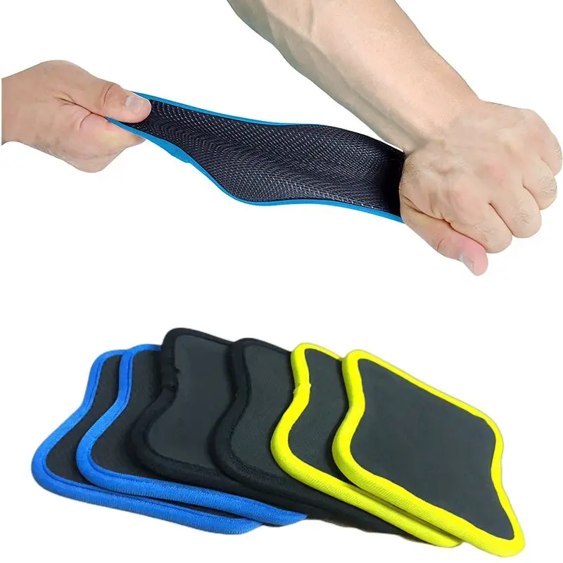 1 Пара резиновых накладок для занятий тяжелой атлетикой, перчатки для тренировок в тренажерном зале, устраняющие Пот с рук, тренировочные коврики - 0