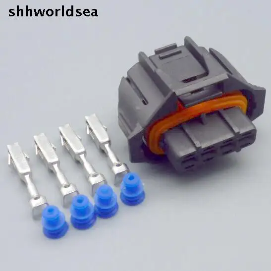 shhworldsea 5/30/100 комплектов 4pin 3,5 мм Датчик давления воздуха на впуске, подключаемый разъем для кондиционера - 0
