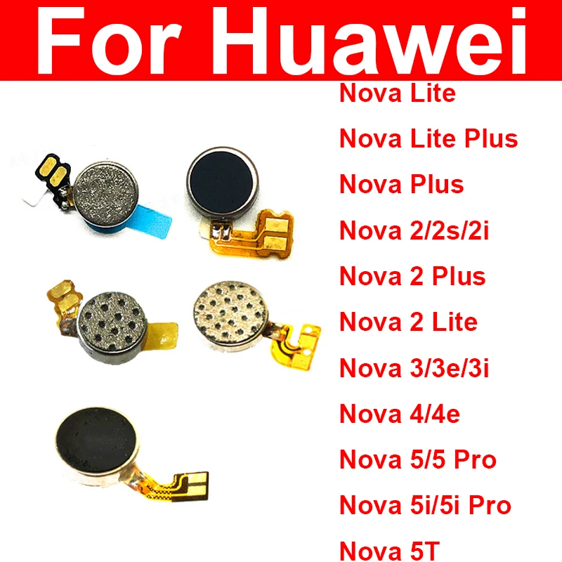 Гибкий кабель Вибратора Для Huawei Nova 5 5i Pro 5T Nova 4 4e 3e 3i 3 2i 2S 2 Lite Plus 2017 Запасные Части Модуля Вибродвигателя - 0