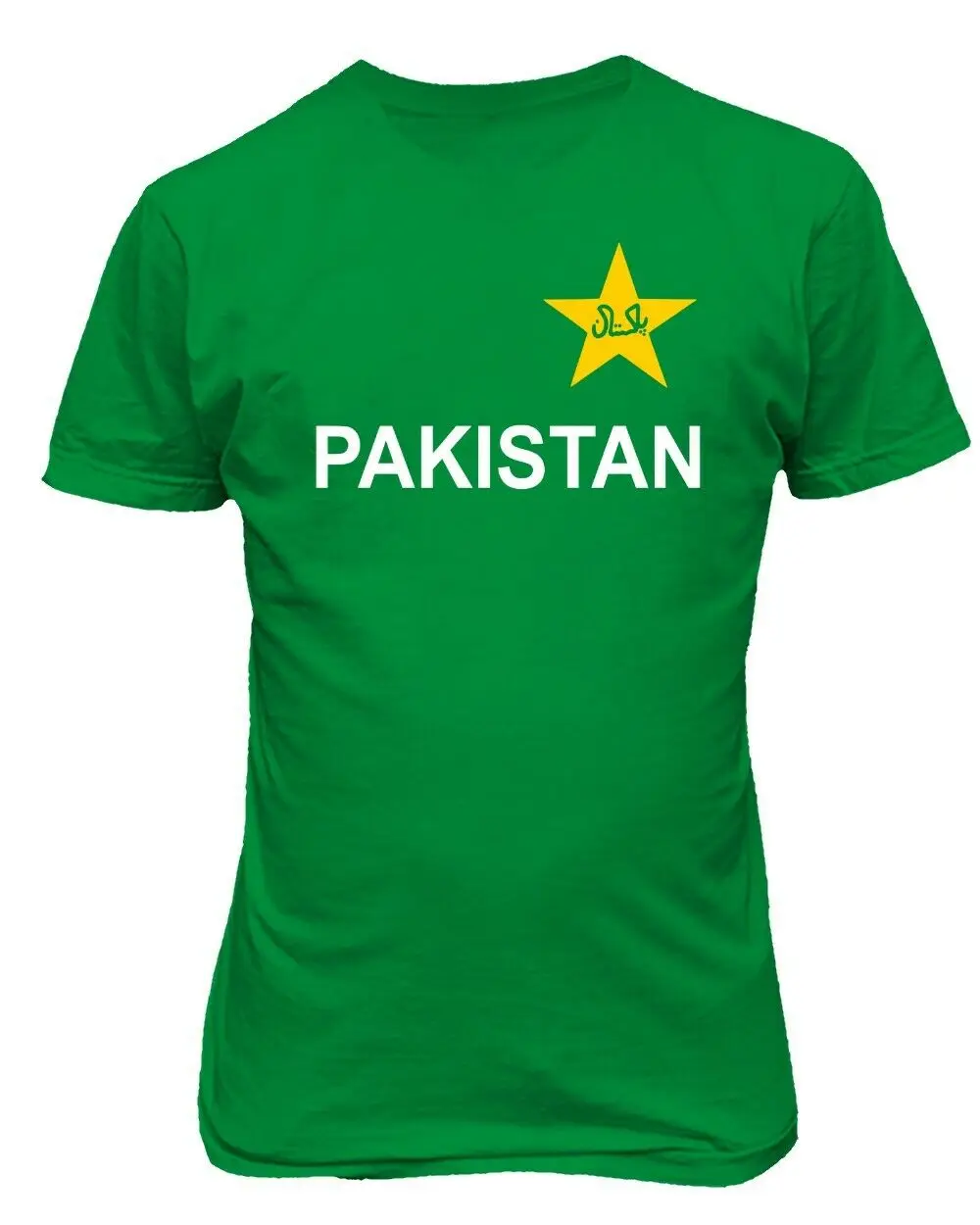 Мужская футболка в стиле фанатов крикета из джерси Пакистана - 0