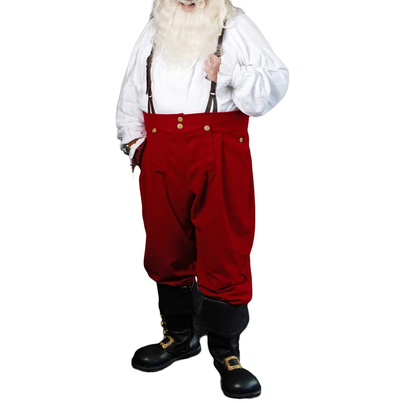 Рождественский костюм Санта-Клауса для косплея, комбинезон на подтяжках, Негабаритный костюм для выпускного вечера, Необычный комбинезон, Косплей-одежда - 0
