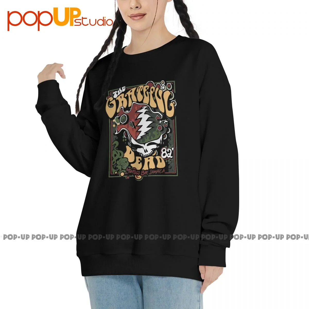 Толстовка Grateful Dead Rasta Splash, пуловеры, рубашки с мягким принтом, хипстерский бестселлер - 1