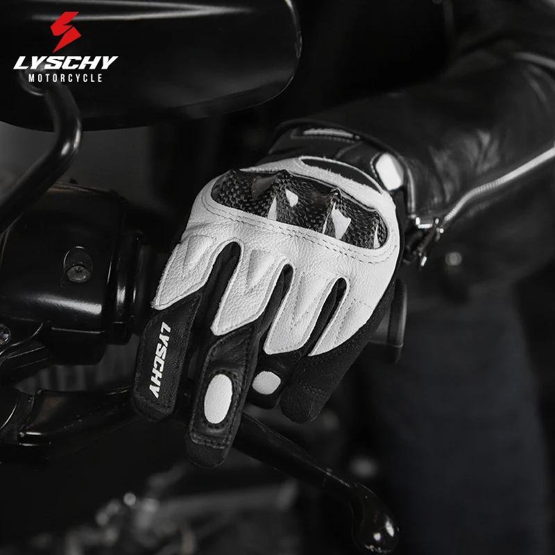 Зимние перчатки для верховой езды LYSCHY, женские ретро-овчины, водонепроницаемые и теплые, из углеродного волокна, для защиты от падения, Женские мотоциклетные перчатки - 2
