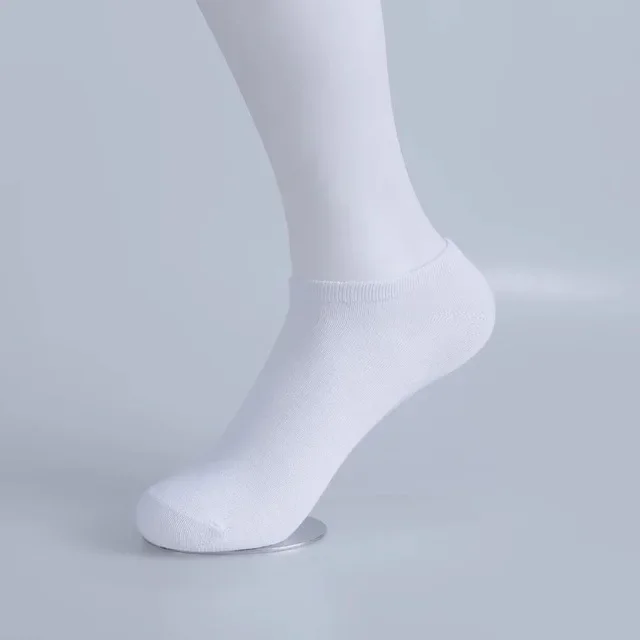 Носки для девочек из хлопка оптом, средние носки, черные спортивные носки, однотонные мужские носки с букетом на талии, с низким верхом и неглубокие - 2