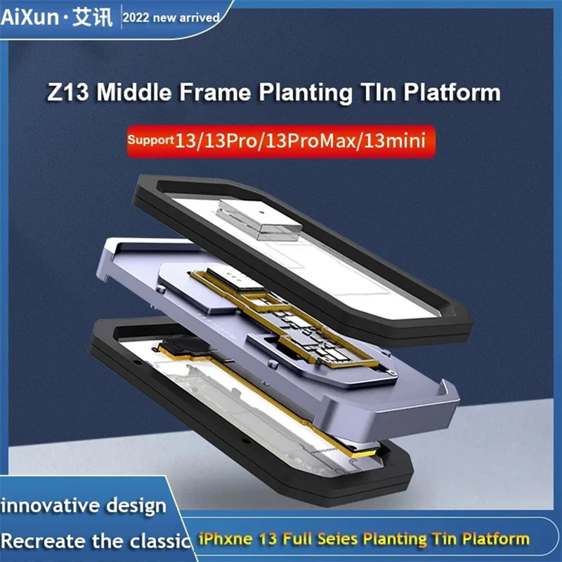 Платформа Для Установки Олова Для Реболлинга Средней Рамы AIXUN Z13 Для Iphone 13 ProMax/13 Mini Материнская Плата Среднего Слоя BGA Reball Fixture - 2