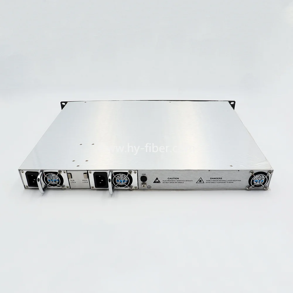8-полосный оптический усилитель CATV 1550 нм с оптоволоконным портом WDM 23dBm SC/APC с двойным источником питания 220 В или 48 В - 3