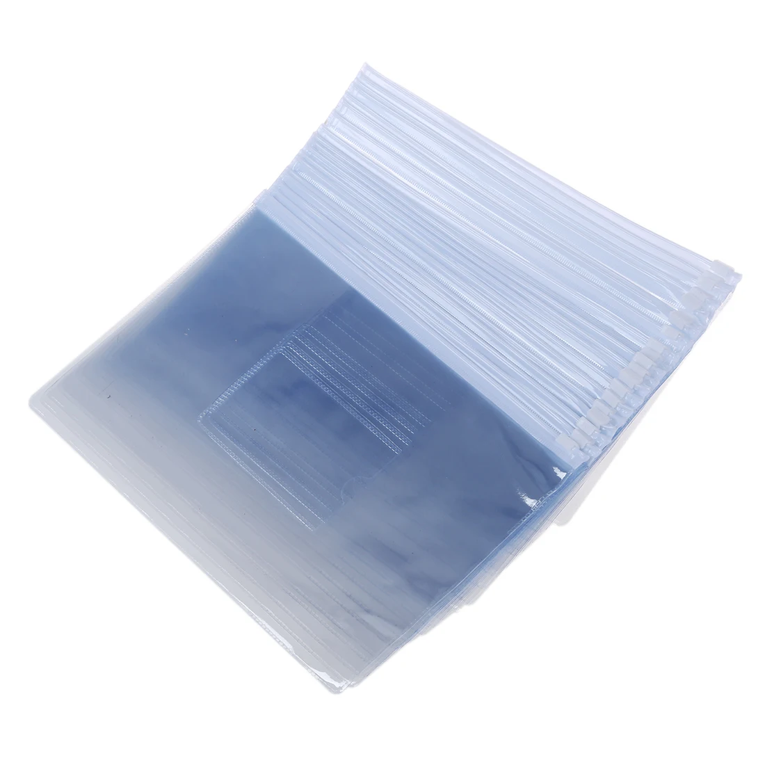 Белые Прозрачные Бумажные папки Формата А5 с застежкой-молнией, пакеты для файлов, 20 шт - 3