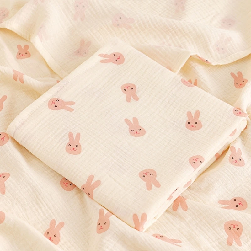 Детское пеленальное одеяло с высокой впитывающей способностью Банное полотенце для новорожденных Муслиновое полотенце - 3