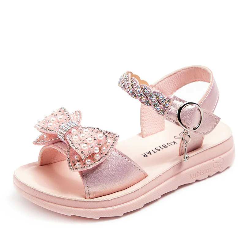 Сандалии для девочек 2023, Летняя детская модная обувь принцессы, Универсальная детская мода, Мягкая искусственная бабочка, Милый блеск, Шикарные модельные туфли - 4