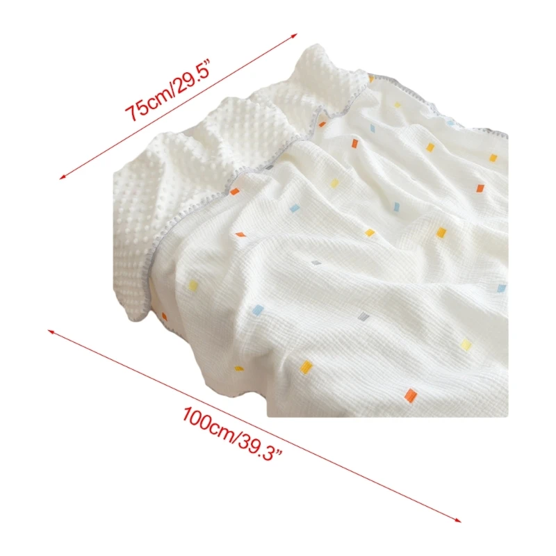 Детское защитное одеяло, накидка на коляску, одеяло для новорожденных мальчиков и девочек, Нейтральное по гендерному признаку, нефлуоресцентное муслиновое одеяло для новорожденных - 5