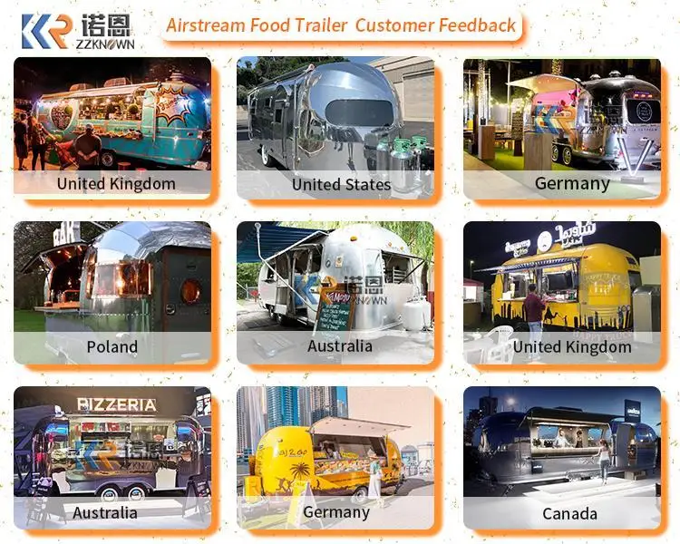 Новая пицца для хот-догов, барбекю, Тележка для мороженого, Концессионный Продовольственный Трейлер, Передвижной грузовик Airstream с полностью оборудованной кухней, Ресторанное оборудование - 5