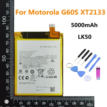 Высококачественный аккумулятор LK50 для мобильного телефона Motorola Moto G60S XT2133 емкостью 5000 мАч Bateria В наличии + инструменты