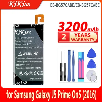Мощный аккумулятор KiKiss EB-BG570ABE/EB-BG57CABE 3200 мАч для Samsung Galaxy J5 Prime On5 (2016) G570F G570Y/M G5700