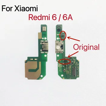 Оригинальная Новая Плата Зарядки Для Xiaomi Redmi 6 USB Plug Charge Port Flex Замена Для Redmi 6A