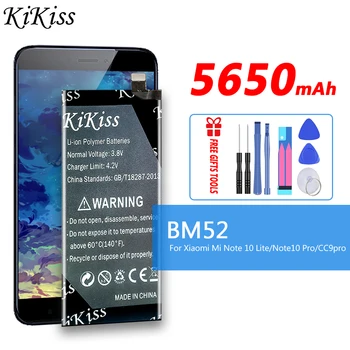 BM52 Аккумулятор емкостью 5650 мАч Для Xiaomi Mi Note 10 Lite/Mi Note 10 Pro / CC9pro CC9 Pro Аккумулятор Для Xiao mi Note 10Lite 10Pro