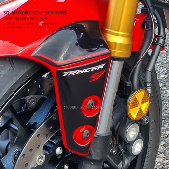 Аксессуары для мотоциклов 3D-наклейки из смолы, Устойчивые к царапинам, Защитные накладки на крылья, Защитные наклейки для Yamaha TRACER 9 2022 2023