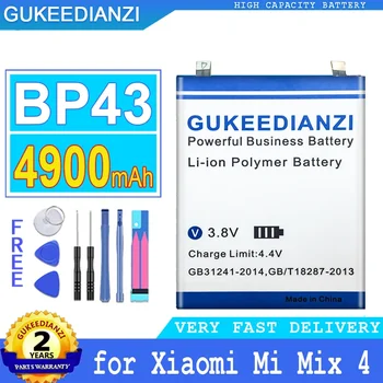 Аккумулятор GUKEEDIANZI BP43 для Xiaomi Mi Mix4, аккумулятор большой мощности, 4900 мАч, Mix 4