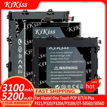 Батарея KiKiss для Alcatel One Touch POP 8 7 4 Plus 4 + POP8 POP7 POP4 Plus Pixi 8 Pixi8 P321 P320 P320A P310A OT-5056D 5056D