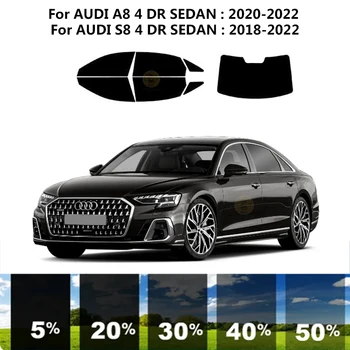 Предварительно обработанная нанокерамика, комплект для УФ-тонировки автомобильных окон, Автомобильная пленка для окон AUDI A8 4 DR СЕДАН 2020-2022