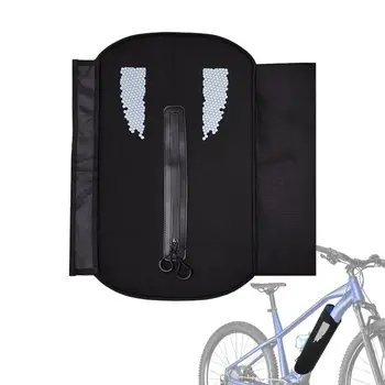 Крышка аккумулятора электрического велосипеда Водонепроницаемый чехол для велосипеда со светоотражающими полосками Защитный дождевик Стабильная сумка для аккумулятора