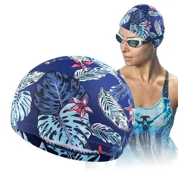 Шапочка для плавания для взрослых, Эластичная Дышащая шапочка для плавания для женщин, шапочка для плавания для дома отдыха, отеля, бассейна, пляжа для мужчин, женщин, девочек