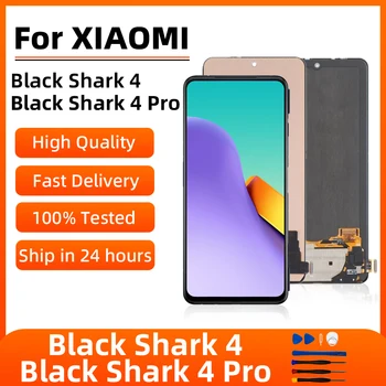 TFT и AMOLED Для Xiaomi Black Shark 4 PRS-H0 KSR-A0 PAR-H0 Shark4 Pantalla ЖК-дисплей С Сенсорной панелью и Цифровым Преобразователем Экрана В сборе