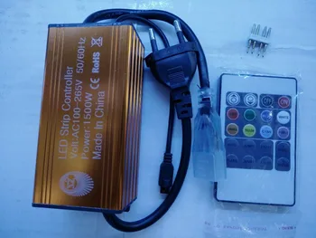 Высококачественный водонепроницаемый AC110V-220V 20Key RGB Контроллер ИК Пульт Дистанционного Управления с Приемником для Светодиодной Ленты 3528/5050 SMD
