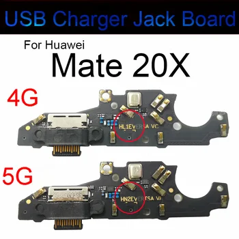 Оригинальная Плата Зарядного Устройства USB Plug Для Huawei Mate 20X 4G 5G USB Порт Для Зарядки Док-станция Гибкий Кабель Запасные Части Для Ремонта