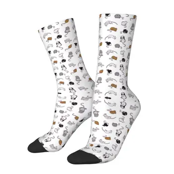 Крысы, Rats, Rats Носки Harajuku Супер Мягкие Чулки Всесезонные носки Аксессуары для мужчин и женщин Подарки