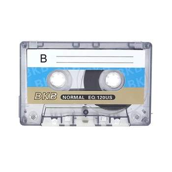Стандартный кассетный магнитофон, пустая кассета с 90-минутной записью магнитной музыкальной ленты для записи речи и музыки M76A