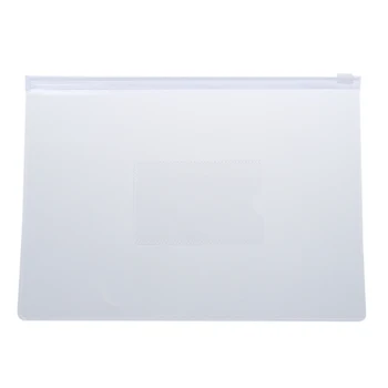 Белые Прозрачные Бумажные папки Формата А5 с застежкой-молнией, пакеты для файлов, 20 шт