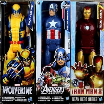 30 СМ Супер Герой Мстители Фигурка Игрушки Капитан Америка, Железный Человек, Росомаха, Веном, Raytheon Модель Куклы Детские Игрушки Подарок