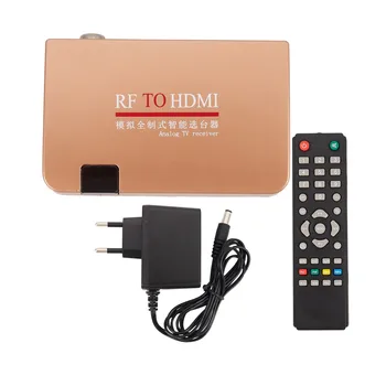 Адаптер преобразователя RF в HDMI Аналоговый ресивер Analog TV Box Digital Box Пульт дистанционного управления EU Plug