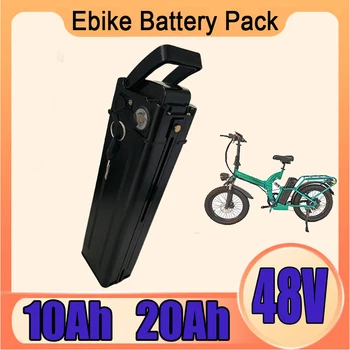 48V 10AH/20AH Литиевая аккумуляторная батарея Silver Fish для литий-ионного аккумулятора электрического велосипеда мощностью 350 Вт, 500 Вт, 750 Вт, 1000 Вт