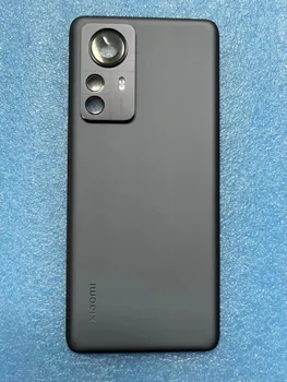 Для Xiaomi 12 Pro Задняя крышка батарейного отсека Стеклянная задняя дверца корпуса с корпусом для объектива камеры Запасные части