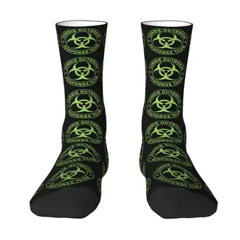Мужские носки для экипажа Zombie Outbreak, унисекс, забавные носки для девочек на весну, лето, осень, зиму