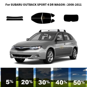 Предварительно обработанная нанокерамика, комплект для УФ-тонировки автомобильных окон, Автомобильная оконная пленка для SUBARU OUTBACK SPORT 4 DR WAGON 2008-2011