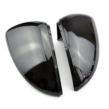 1 пара Блестящих черных Накладок На Зеркало заднего Вида, Крышка Автомобильного Зеркала Для VW Passat B7 CC Jetta Scirocco Beetle, Автомобильный Стайлинг
