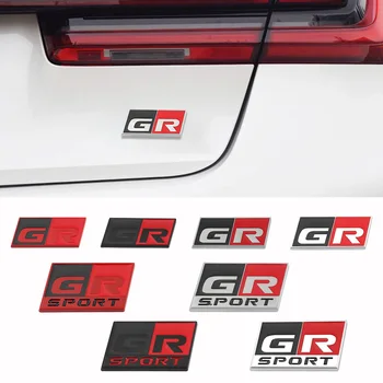 Наклейка с Эмблемой Автомобиля Toyota GR Sport Logo Tundra RAV4 Tacoma Prius GT86 Авто Значок Наклейка На Багажник Внешнее Украшение