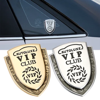 Цвета: Золотистый, Серебристый VIP Автомобиль Стикеры Металл Цинковый Сплав Спереди И Сзади Багажник Значок Эмблема Стикеры S Наклейки На Боковые Окна Стайлинг Для BMW Benz VW