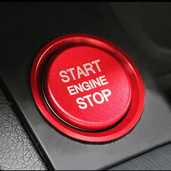 Кнопка двигателя автомобиля, заменяющая крышку, Старт-стоп, автомобильный ключ, отверстие для замка зажигания, Наклейка для украшения нового Audi A4L A6L Q5L A5 A7