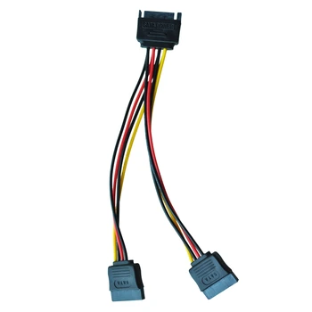 6-дюймовый адаптер SATA Power Y Splitter Cable - M / F (кабель питания)
