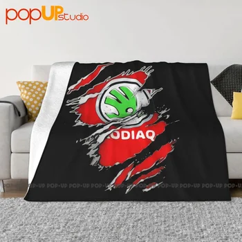 Одеяло с Логотипом Skoda Hero, Теплое, Защищающее Диван От Скатывания, Декоративное