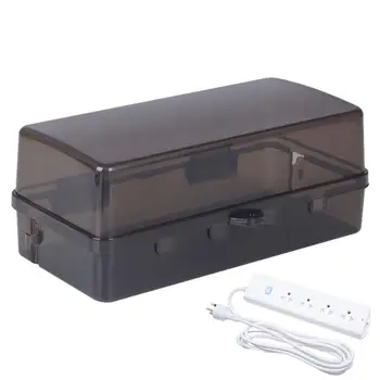 Наружные электрические коробки, защищенные от снега Ящики для хранения розеток для наружных противоугонных многофункциональных погодостойких штепсельных коробок с замком