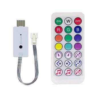 DC5V SP620E USB Bluetooth Музыкальный Пиксельный Контроллер Аксессуар RF Пульт Дистанционного Управления Для WS2812 RGB Led Strip Light Tape