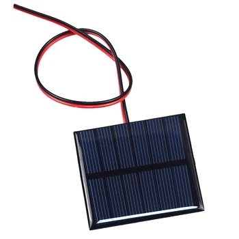 1PCS 3V 150mA Солнечная Панель С Проводом 30 СМ Мини Солнечная Система DIY Для Зарядного Устройства Сотового Телефона