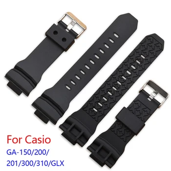 Водонепроницаемый силиконовый ремешок для часов Casio G-shock, резиновый браслет для GA-150/200/300, сменные ремешки, аксессуары для браслетов