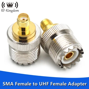 1 шт. адаптер UHF Female to SMA Female Adapter RF Coaxial Coax Adapters UHF to SMA Connector SO239