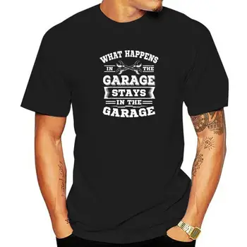То, что происходит в гараже, остается в гараже, Футболка, футболка, хлопковая футболка с 3D-принтом для взрослых