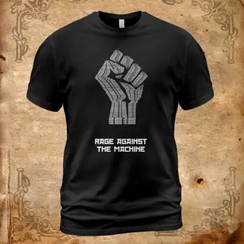 Винтажная футболка Rage Against The Machine с повязкой на руку, черная